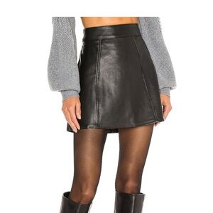 L’academie Genuine Leather skirt, small.
